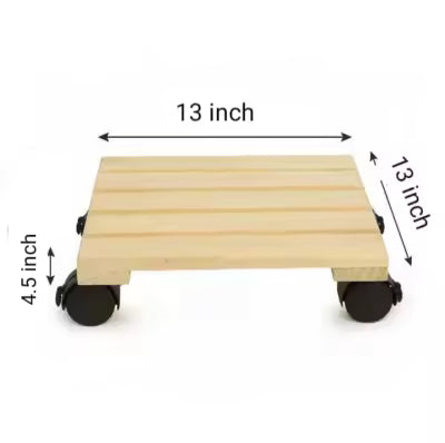 square  planter trolly