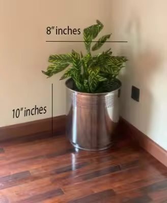 8" stainless steel pot